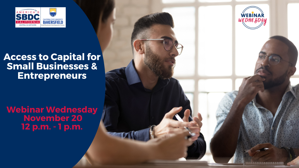 A male Hispanic business owner and an African Amercian male business owner strategize about how to access business capital while sitting at a table with a female colleague