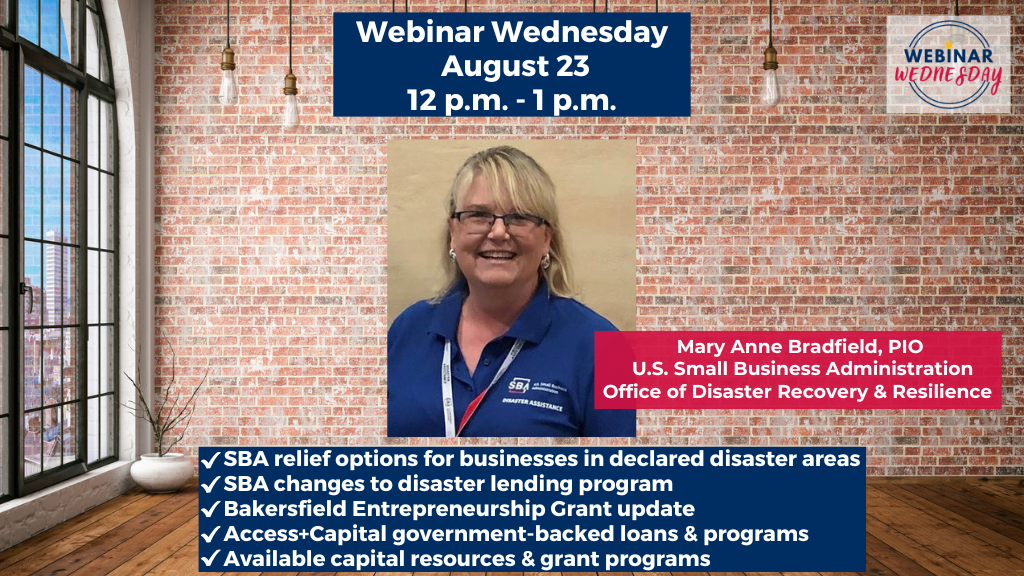 Photo of Mary Anne Bradfield, Public Information Officer with the U.S. Small Business Administration’s Office of Disaster Recovery and Resilience, Western Field Operations Center