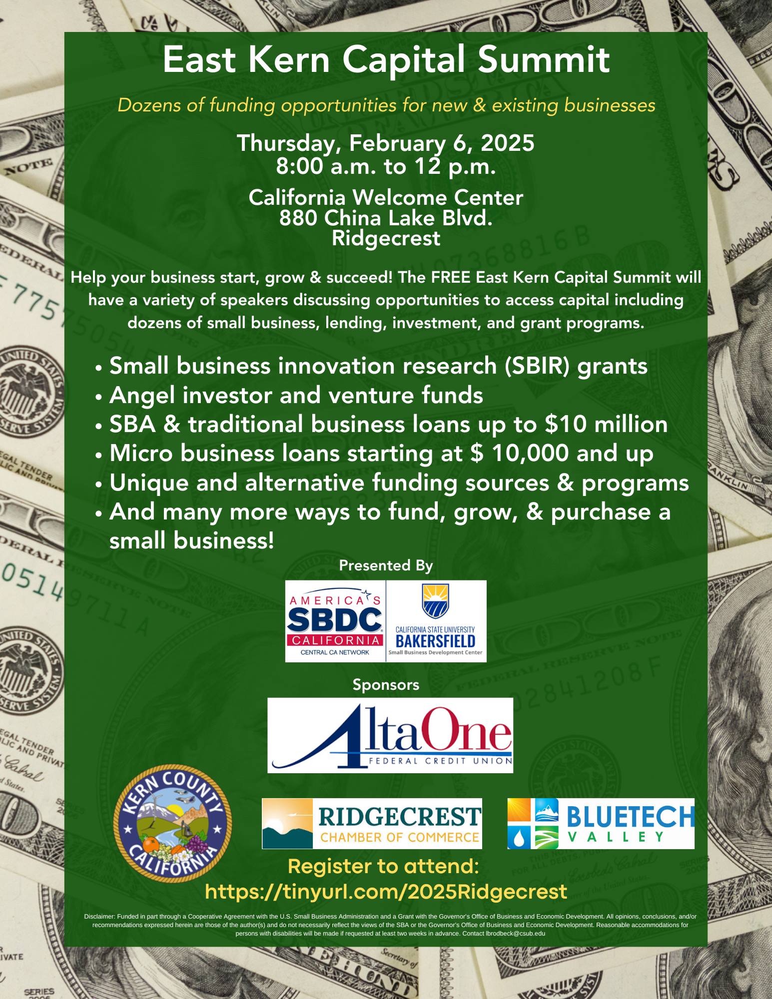 East Kern Capital Summit Flyer 2-3-2025 with disclaimer